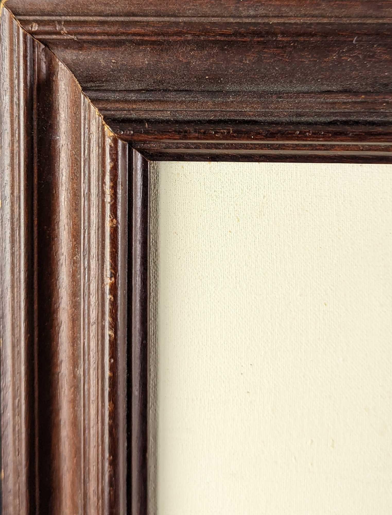 Vintage Framed Oil On Canvas Temples - 4