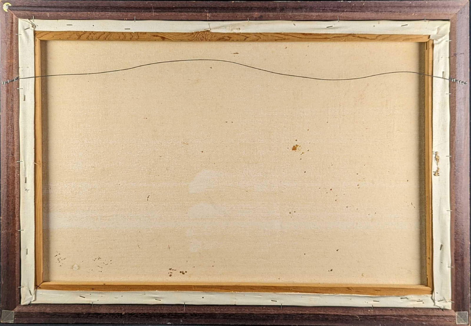 Vintage Framed Oil On Canvas Temples - 5