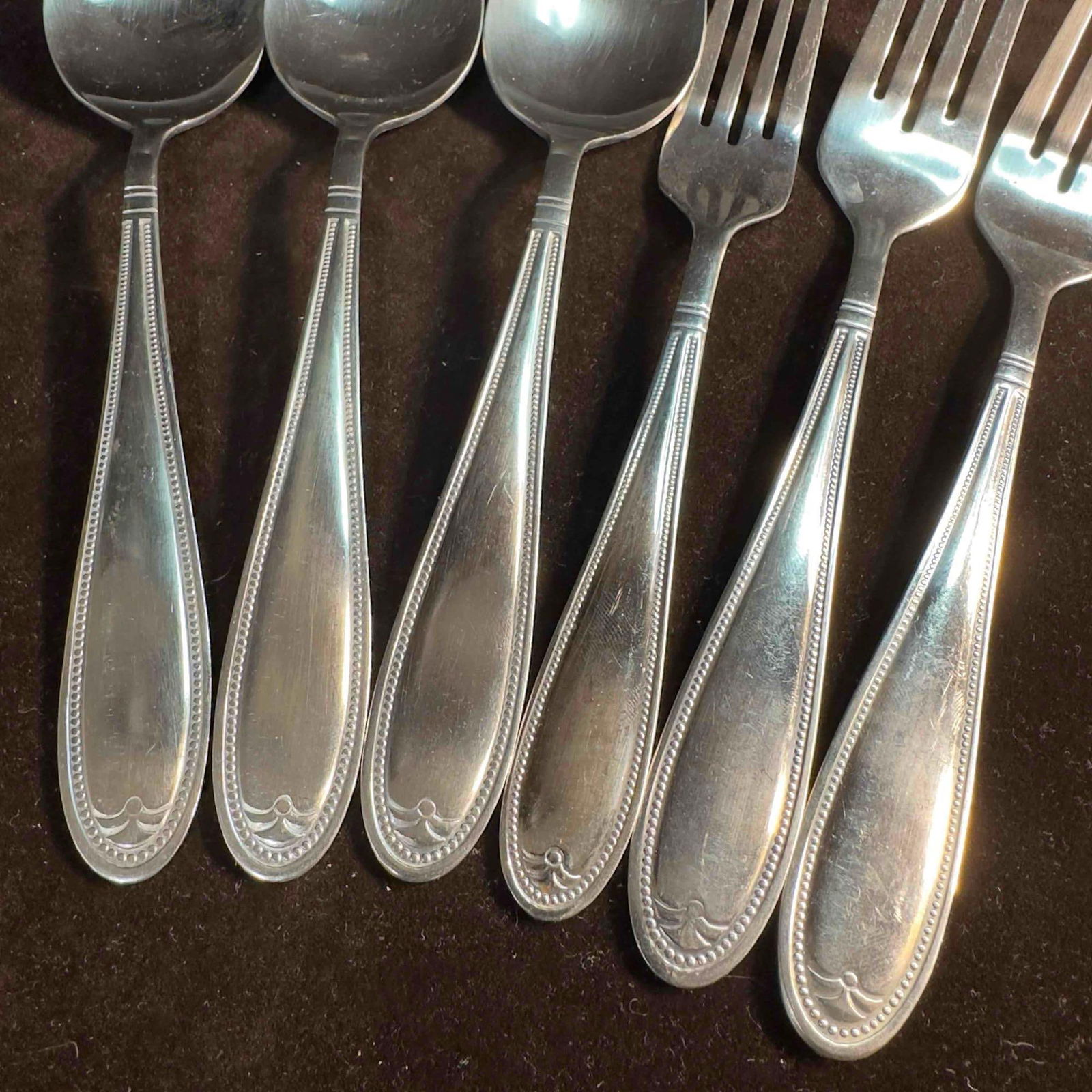 Cambridge Stainless Steel Silverware Flatware 6 Piece - 2
