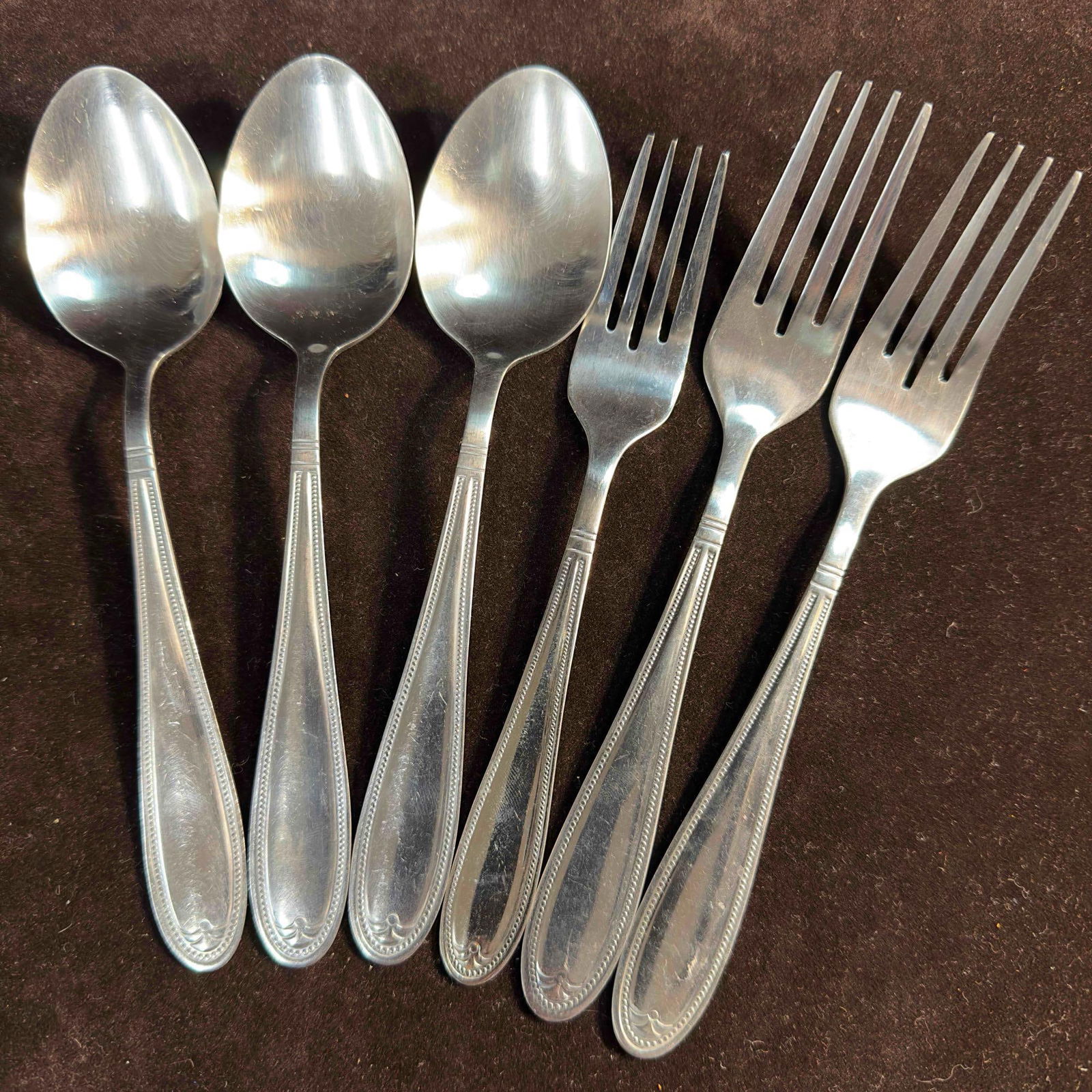 Cambridge Stainless Steel Silverware Flatware 6 Piece - 5