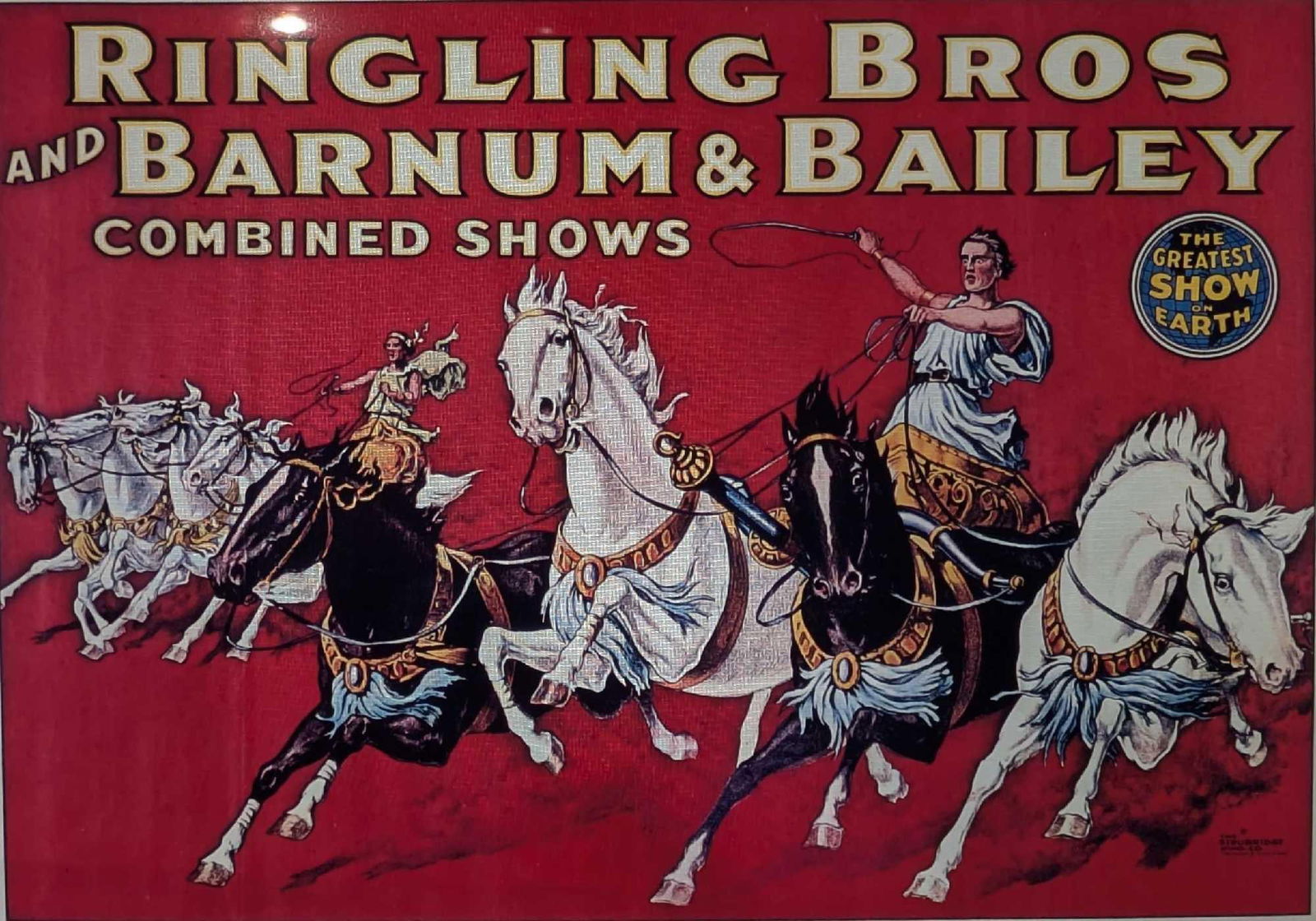 Kodak Transparent 4 X 5 Ringling Brothers Horse Chariot: Kodak Transparent 4 X 5 Ringling Brothers Horse Chariot. Here is a 4" x 5" Kodak Transparent of a vintage "Ringling Bros And Barnum & Bailey Show" with a image of a horse drawn chariot that can