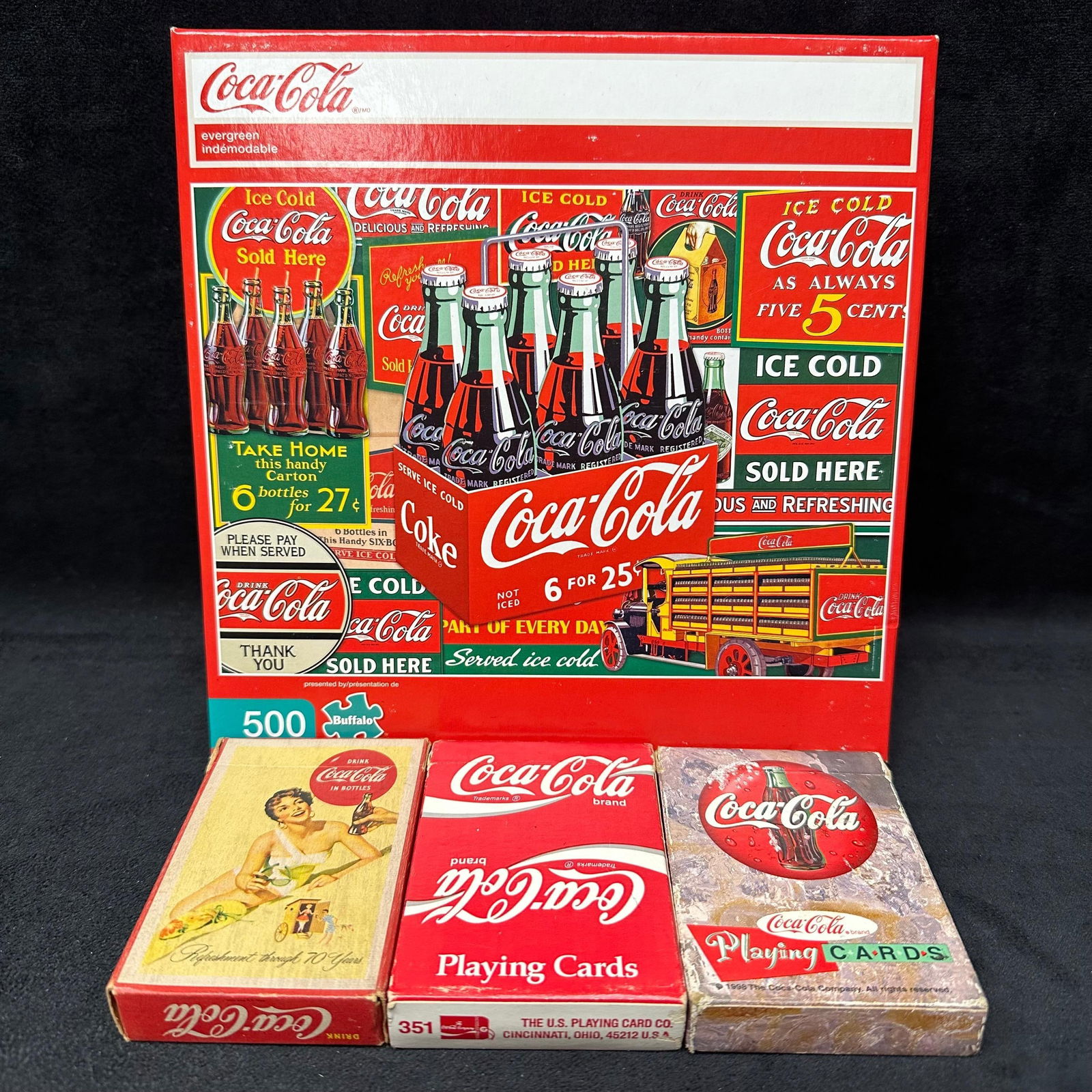 Coca Cola Coke Playing Cards and Puzzle Set (1 of 3)