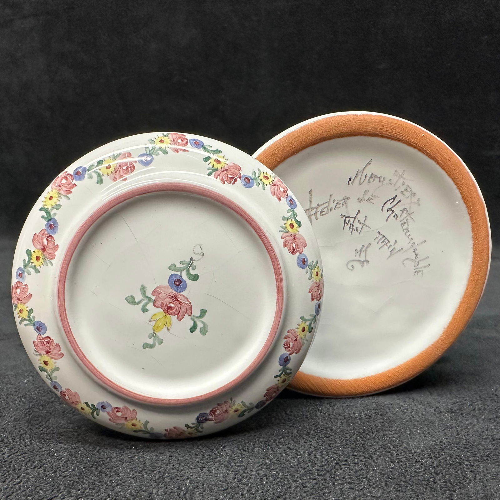 Floral Ceramic Lidded Mug with Insert Strainer - 6