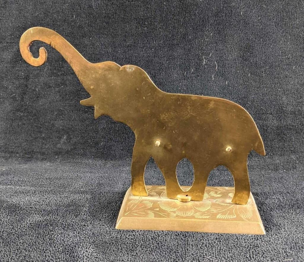 Brass Elephant Wall Hooks India - 2