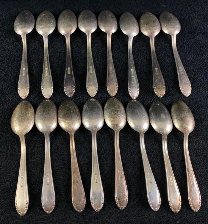 16 BMF Silverplate Teaspoons - 7