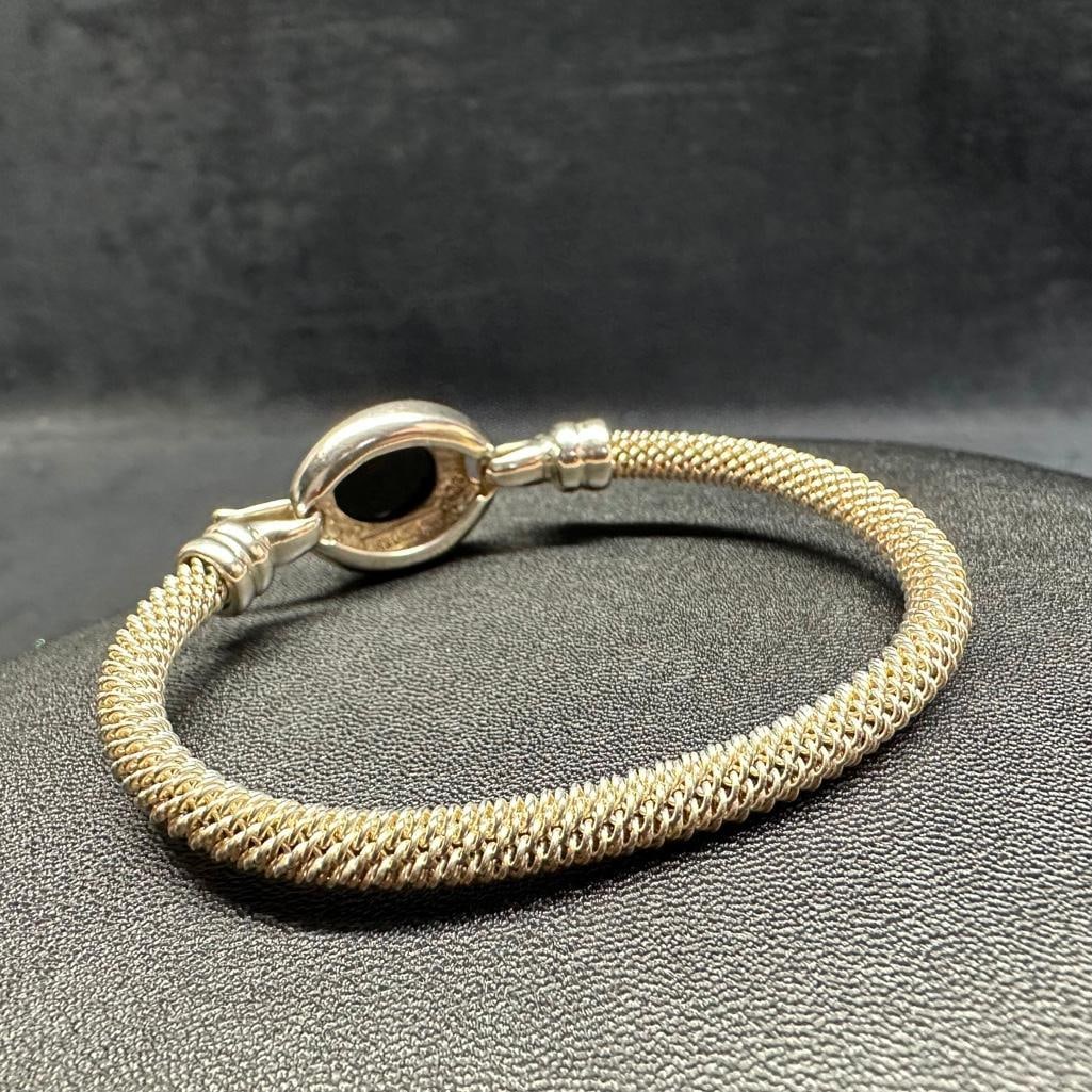 Sterling Silver Mesh Cuff Bracelet - 2