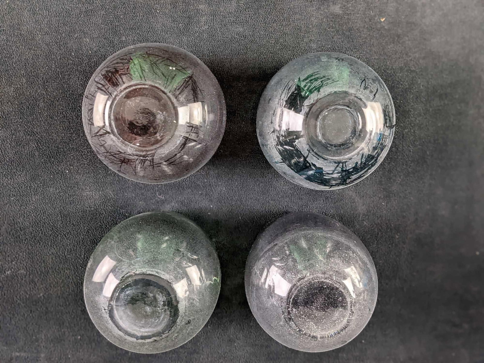 Four Stemless Wine Glasses - 9