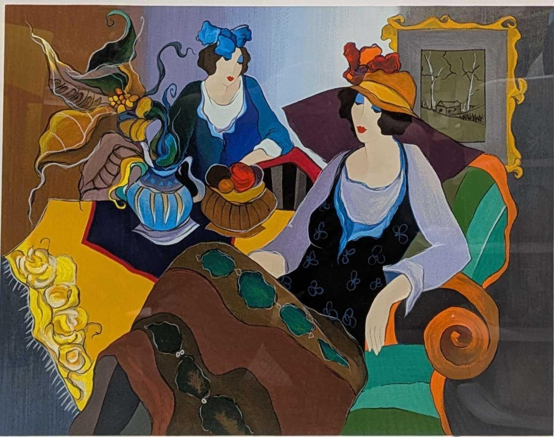 Framed S&N Itzchak Tarkay Melodramatic - 2