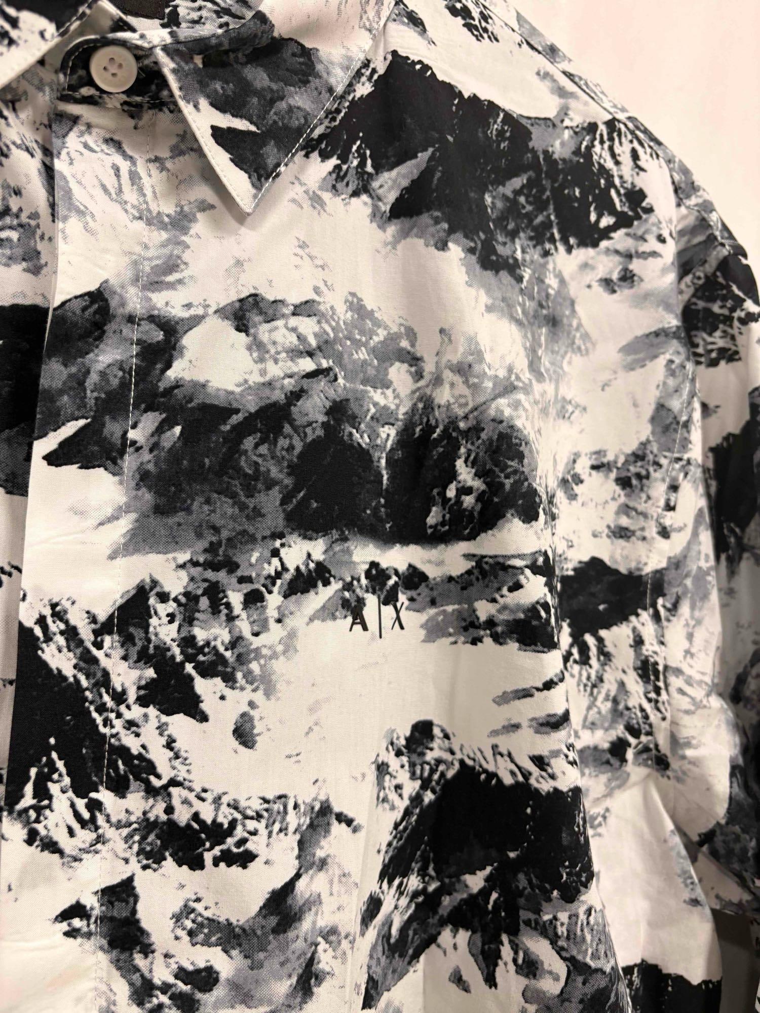 2pc Armani Exchange Mens Graphic Button Downs - 10