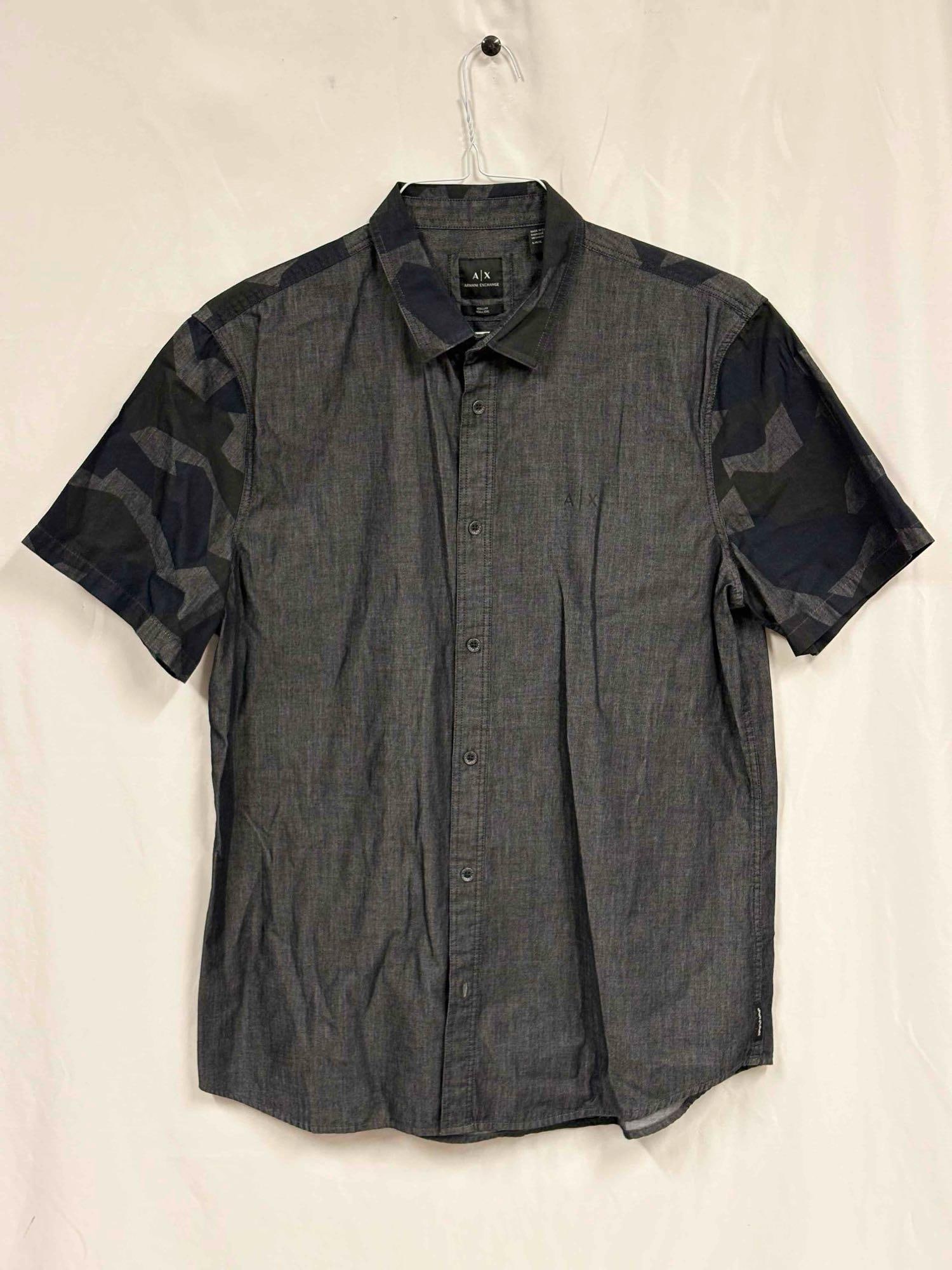 2pc Armani Exchange Mens Graphic Button Downs - 2