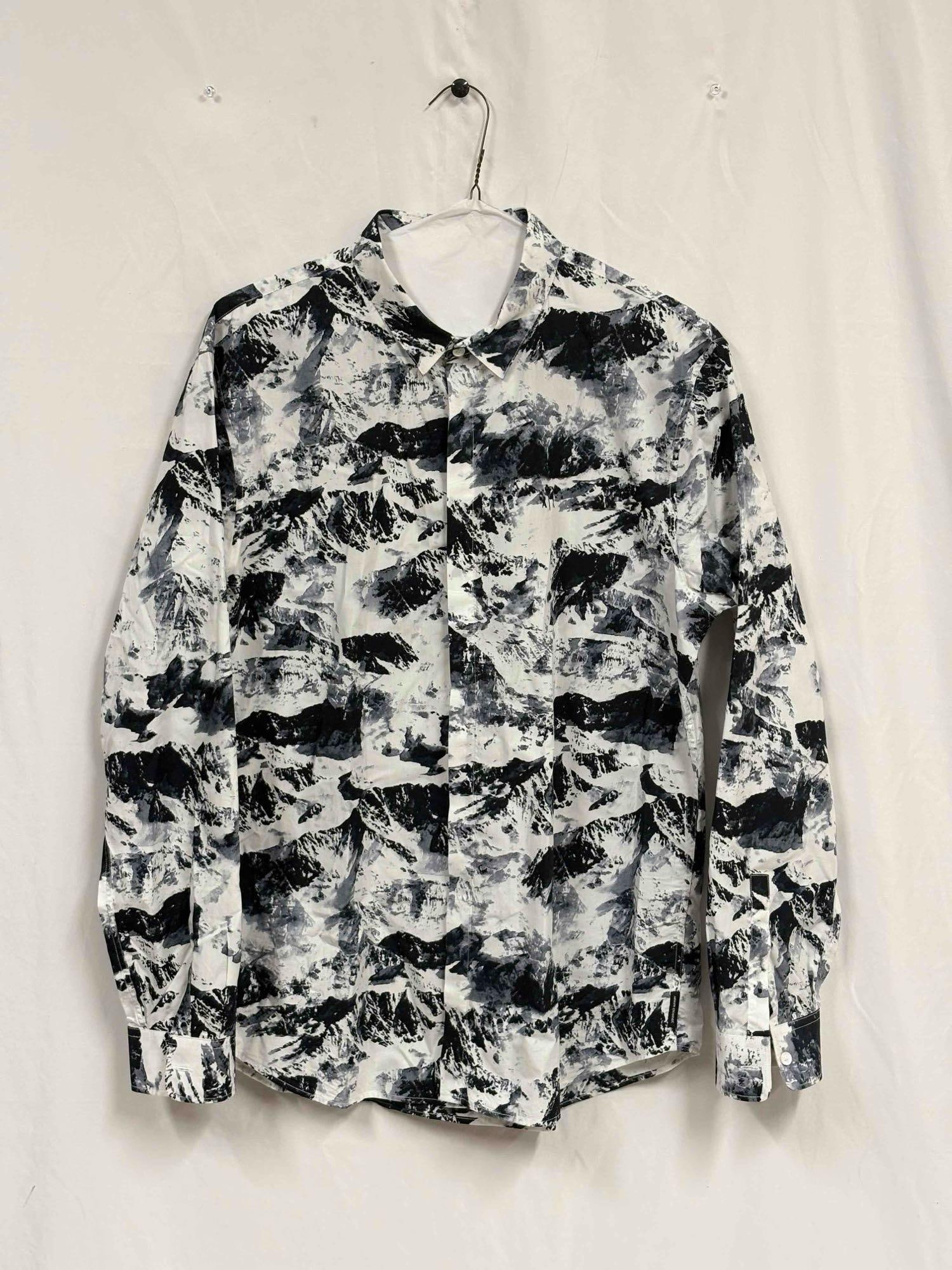 2pc Armani Exchange Mens Graphic Button Downs - 8