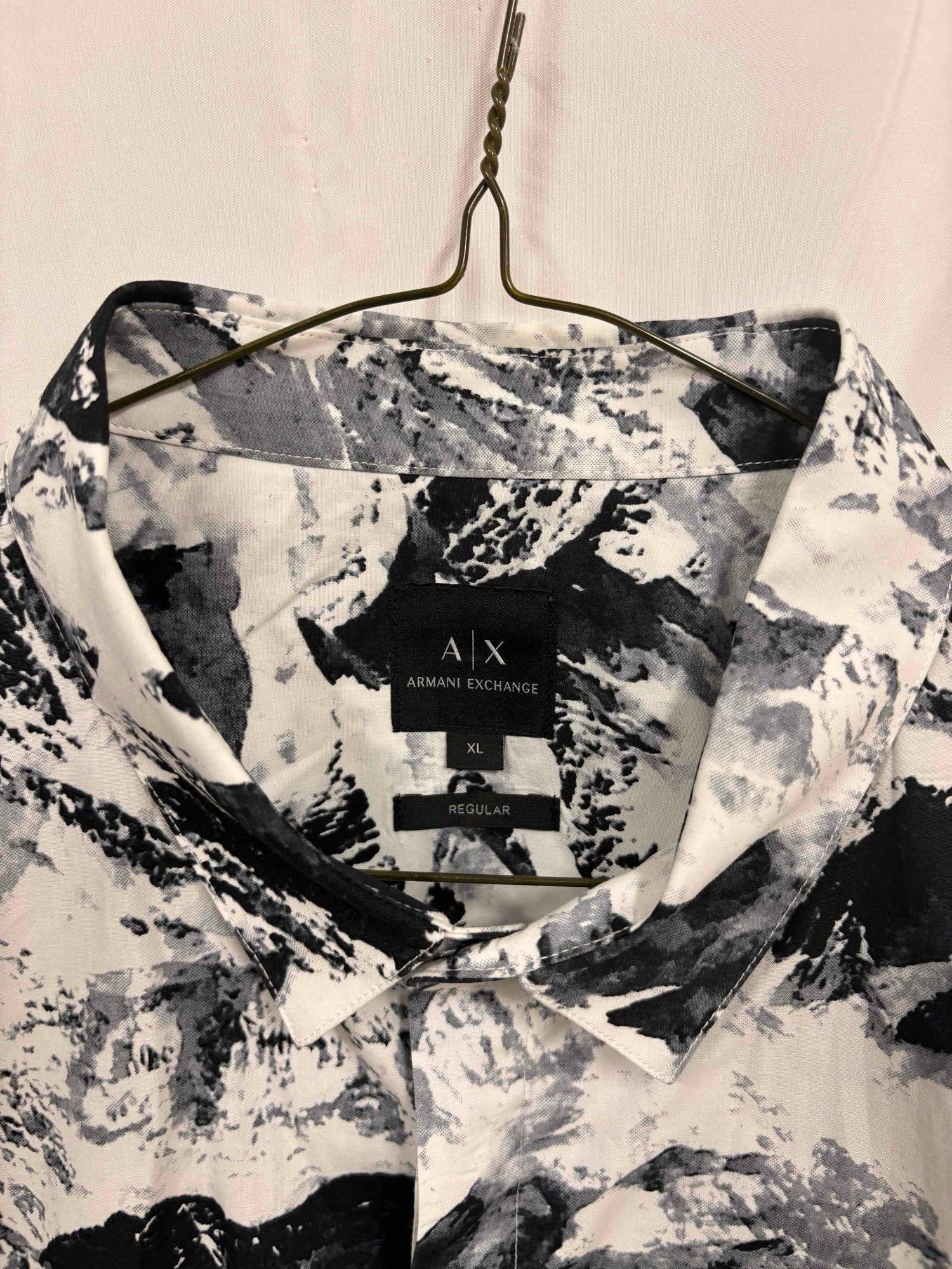 2pc Armani Exchange Mens Graphic Button Downs - 9