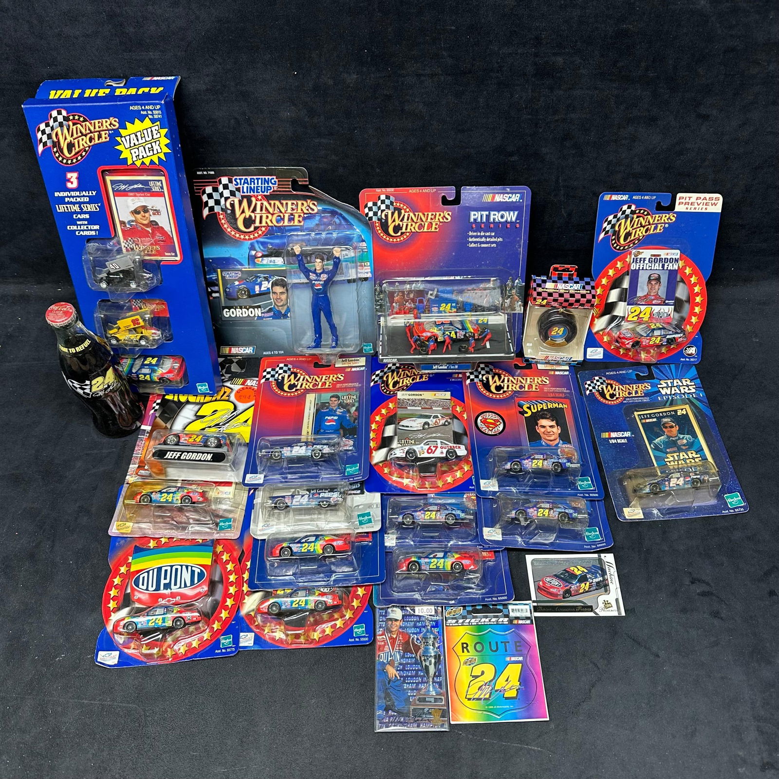 Large Jeff Gordon #24 NASCAR Winners Circle Diecast Cars and Collectibles Lot (1 of 7)