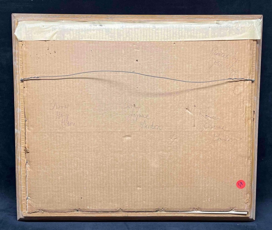 Framed Abstract Mixed Media Artwork - 2