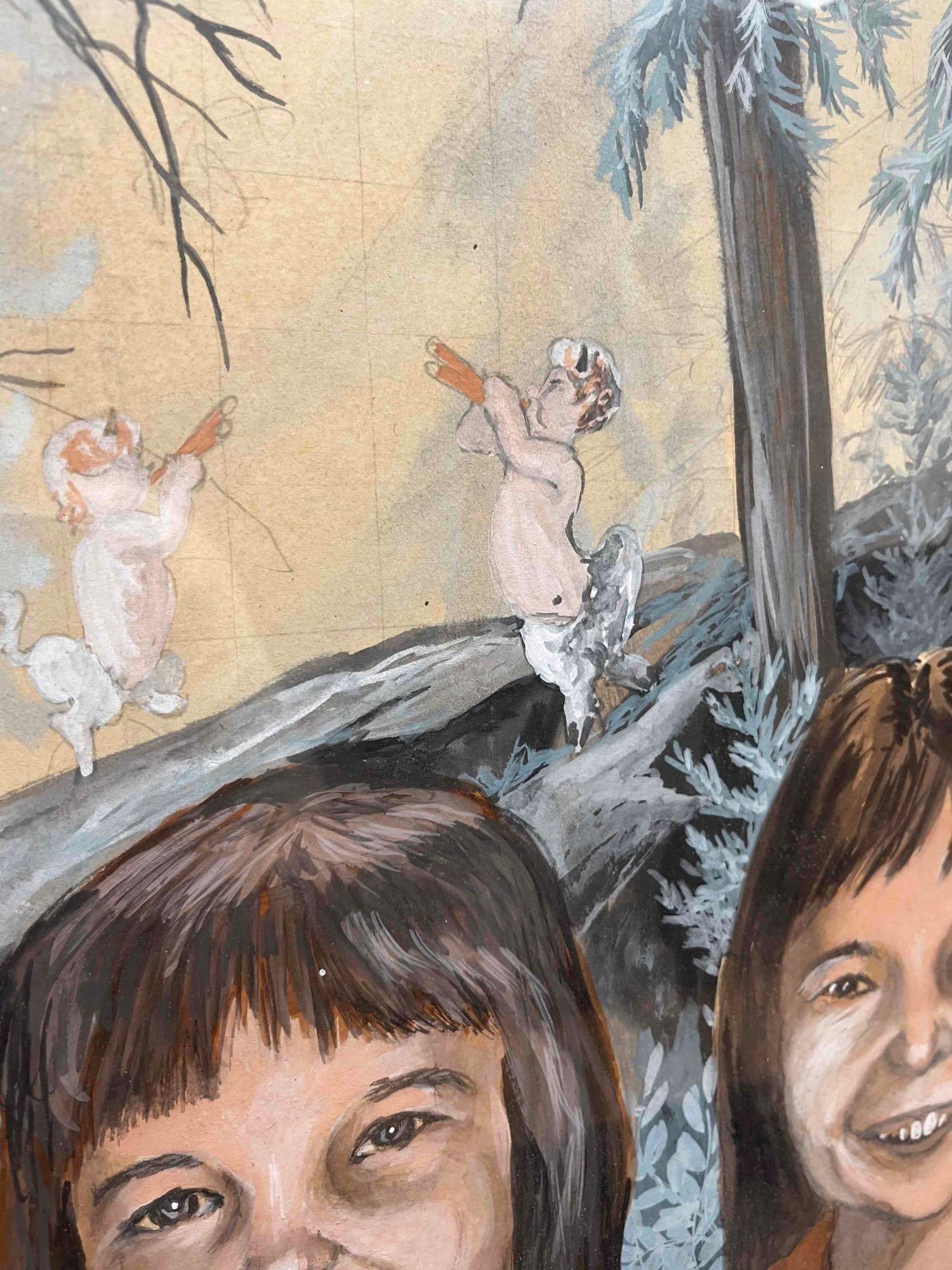 Framed Abstract Mixed Media Artwork - 3