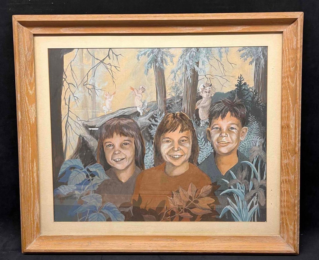 Framed Abstract Mixed Media Artwork - 6