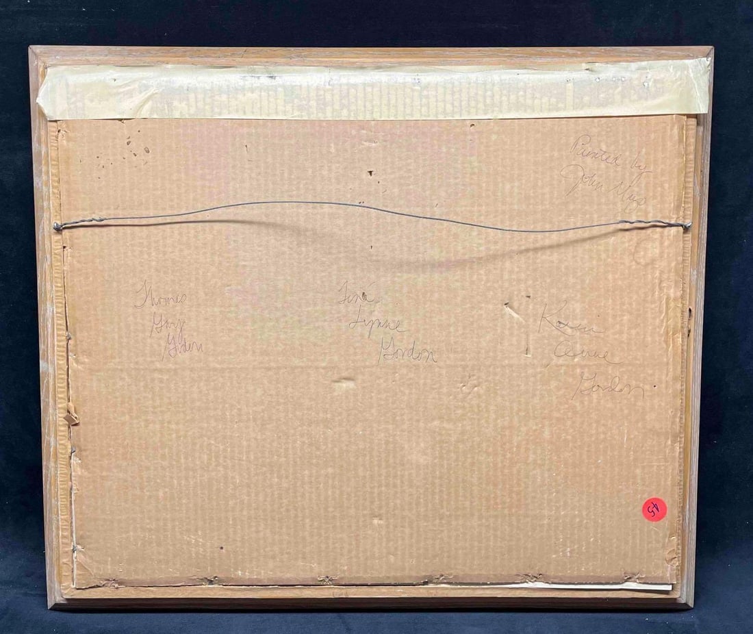 Framed Abstract Mixed Media Artwork - 7