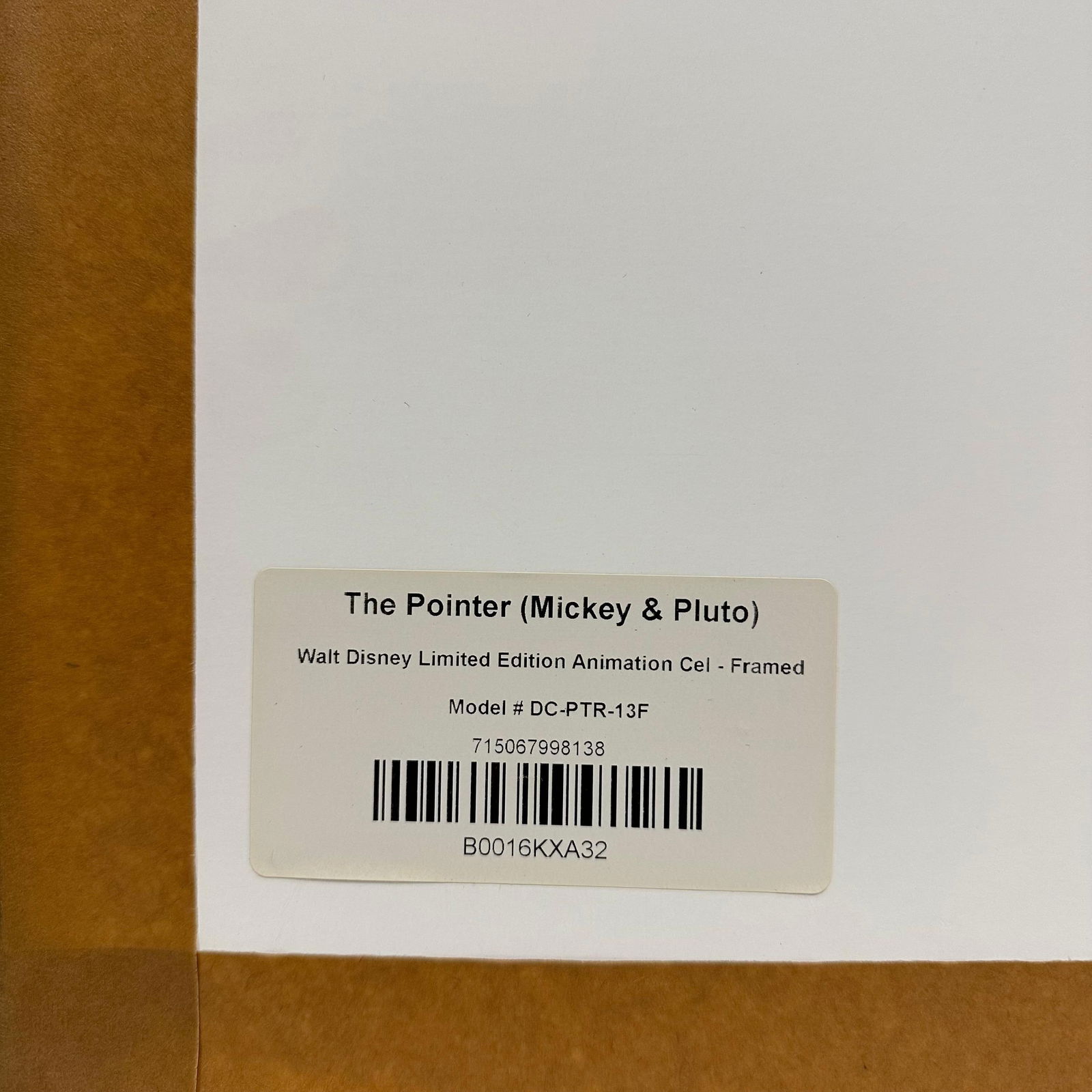 Disney Serigraph Cel the Pointer Mickey Mouse and Pluto Framed Artwork LE - 4