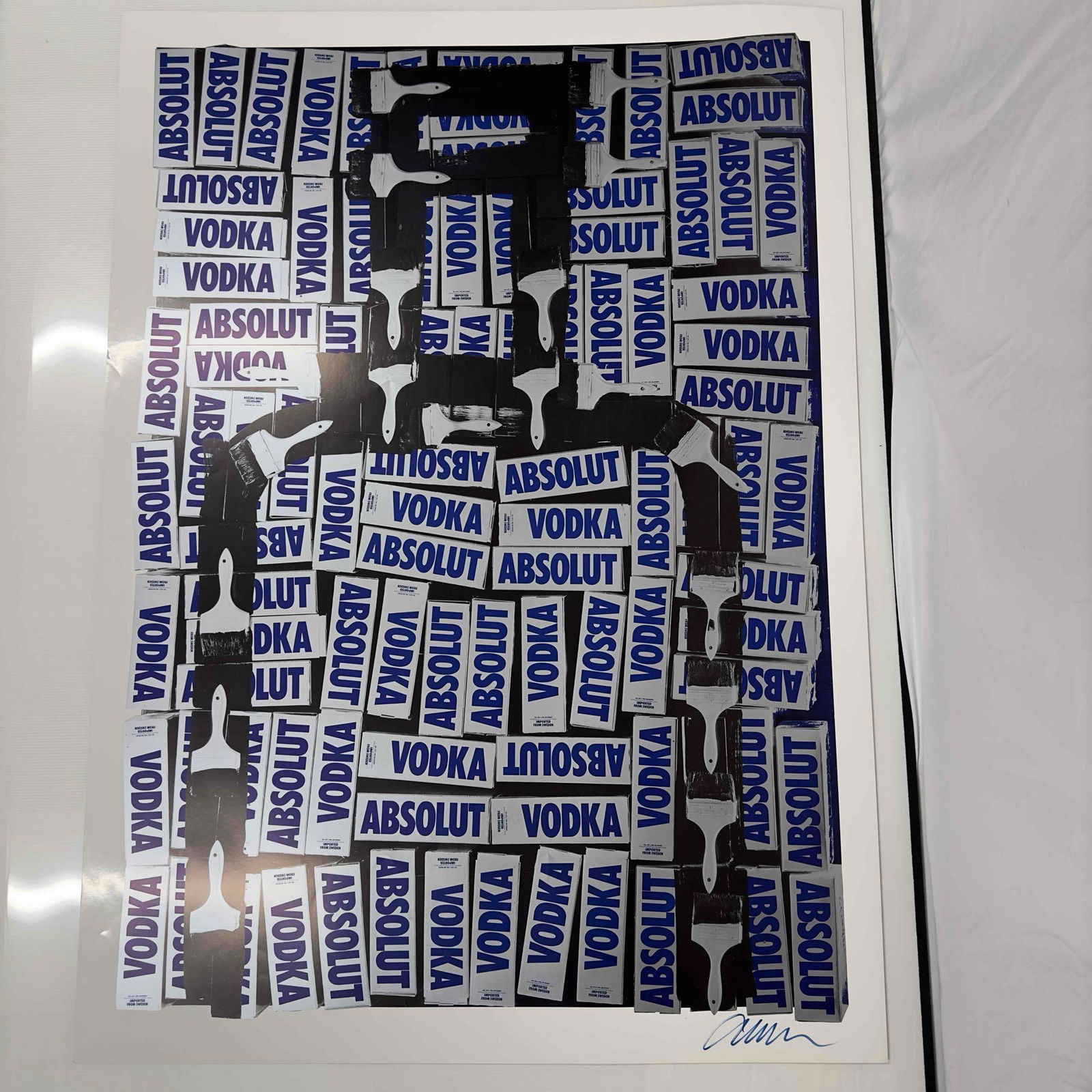 Absolut Vodka Signed by Armand Arman Lithograph: Absolut Vodka Signed by Armand Arman Lithograph. Armand Arman Absolut Lithograph Signed by the Artist. Artist signed by Armand Arman on the bottom right of the print lihtograph. A few noticeable