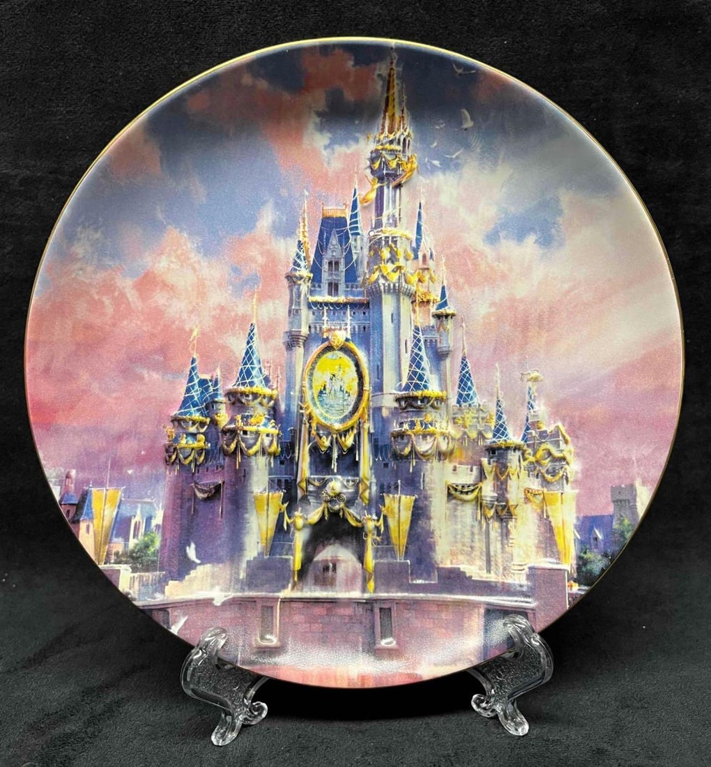 Walt Disney World The Happiest Celebration On Earth Display Plate: This lot contains a Walt Disney World The Happiest Celebration On Earth Display Plate. Made in Thailand. For decorative purposes only. Not intended for food use. It is approx 8 1/4" x 8 1/4" x 1". Tot