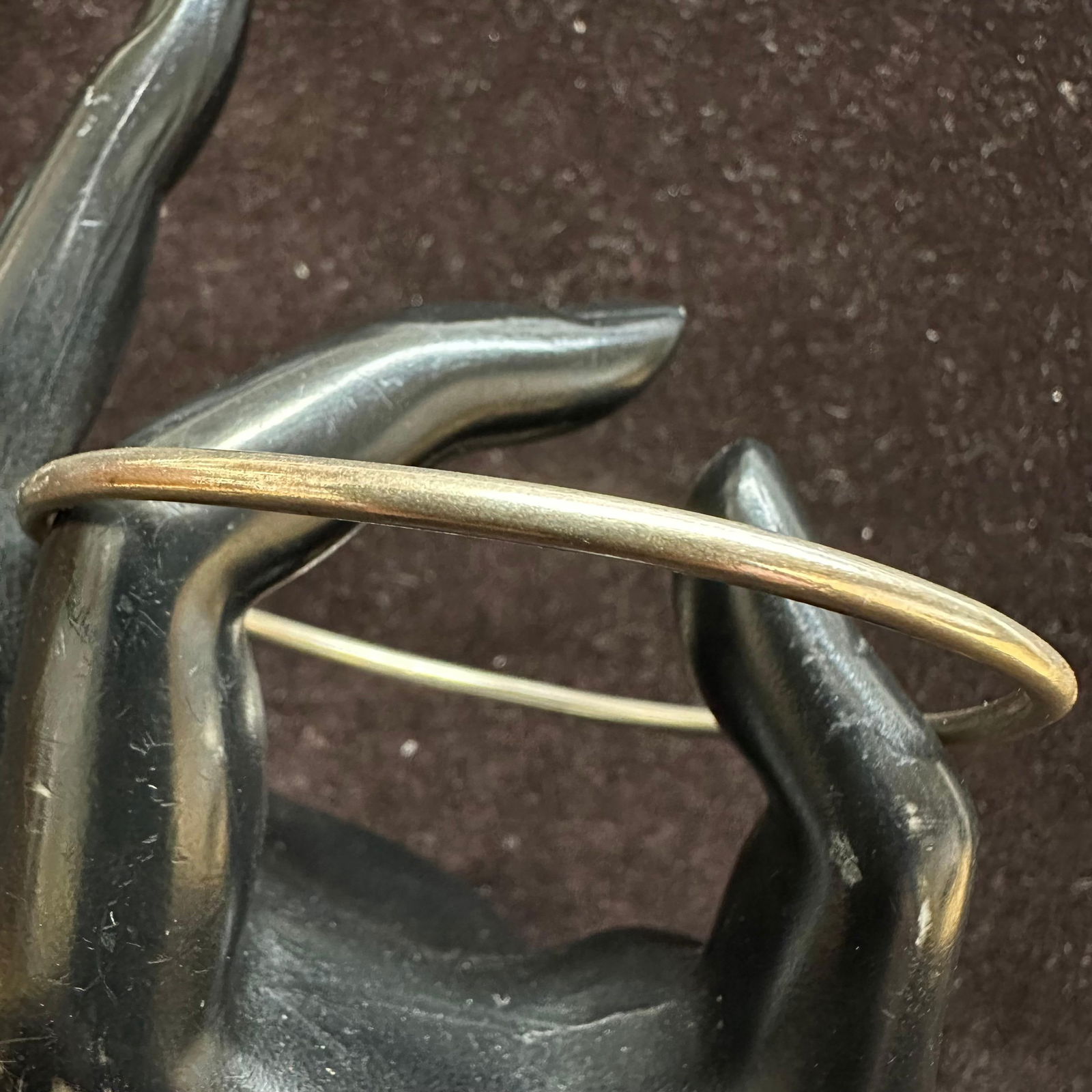 Sterling Silver Solid Thin Bangle Bracelet P31 (1 of 8)