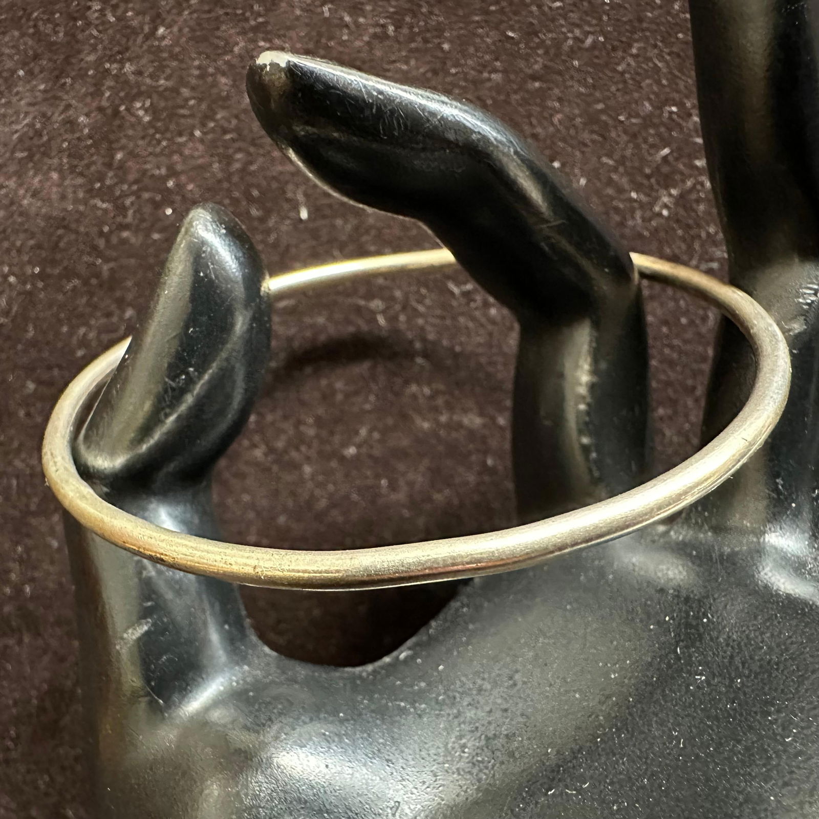 Sterling Silver Solid Thin Bangle Bracelet P31 - 4