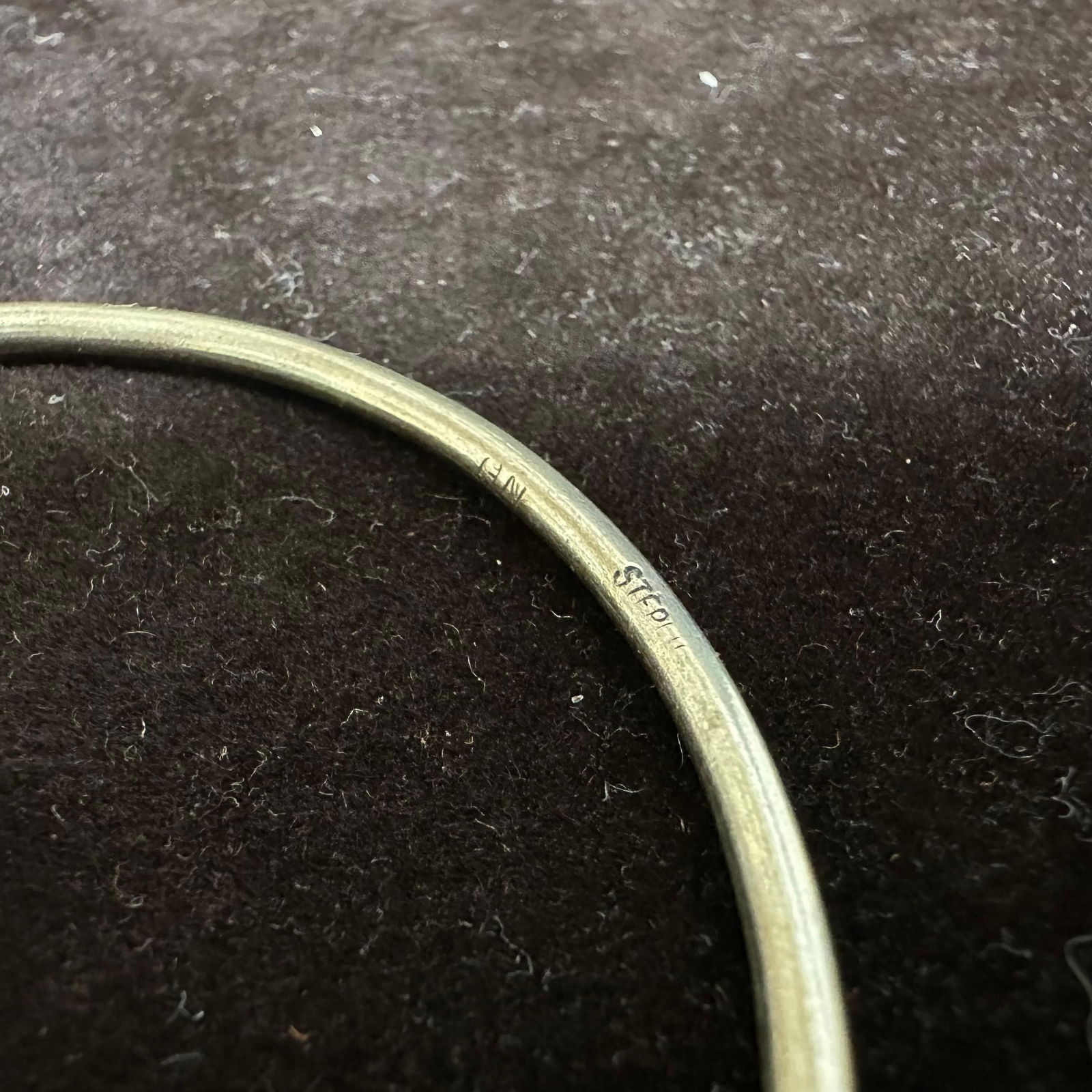 Sterling Silver Solid Thin Bangle Bracelet P31 - 6