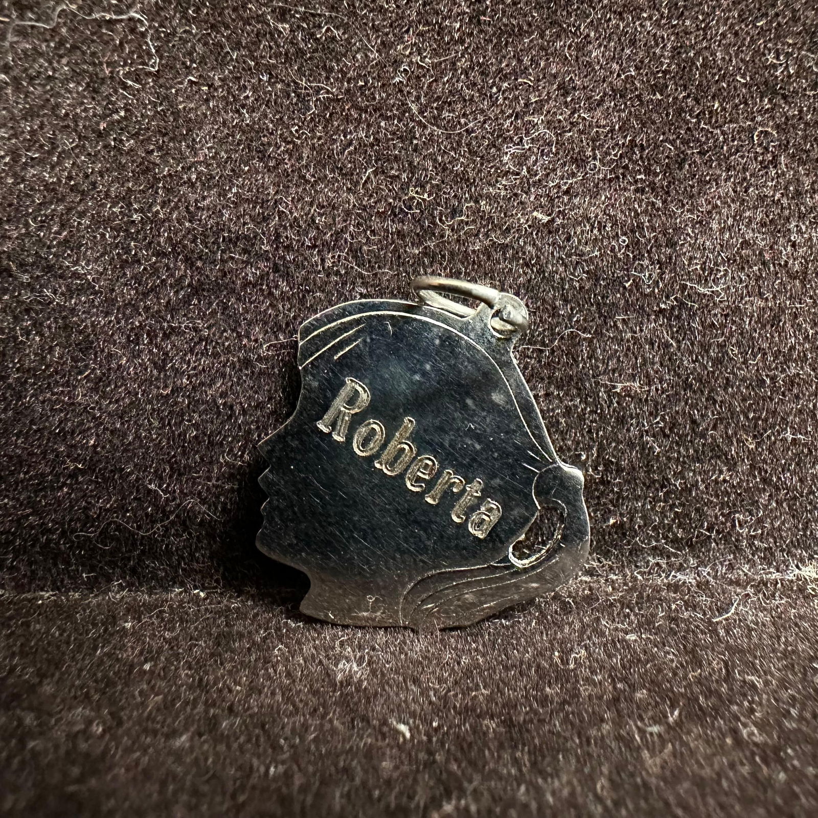 Sterling Silver Roberta Dated Pendant Q56 - 2