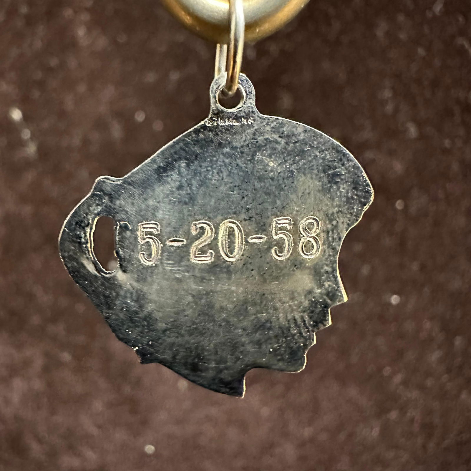 Sterling Silver Roberta Dated Pendant Q56 - 4