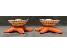 Fitz & Floyd Seashell Candlestick Holders - 3