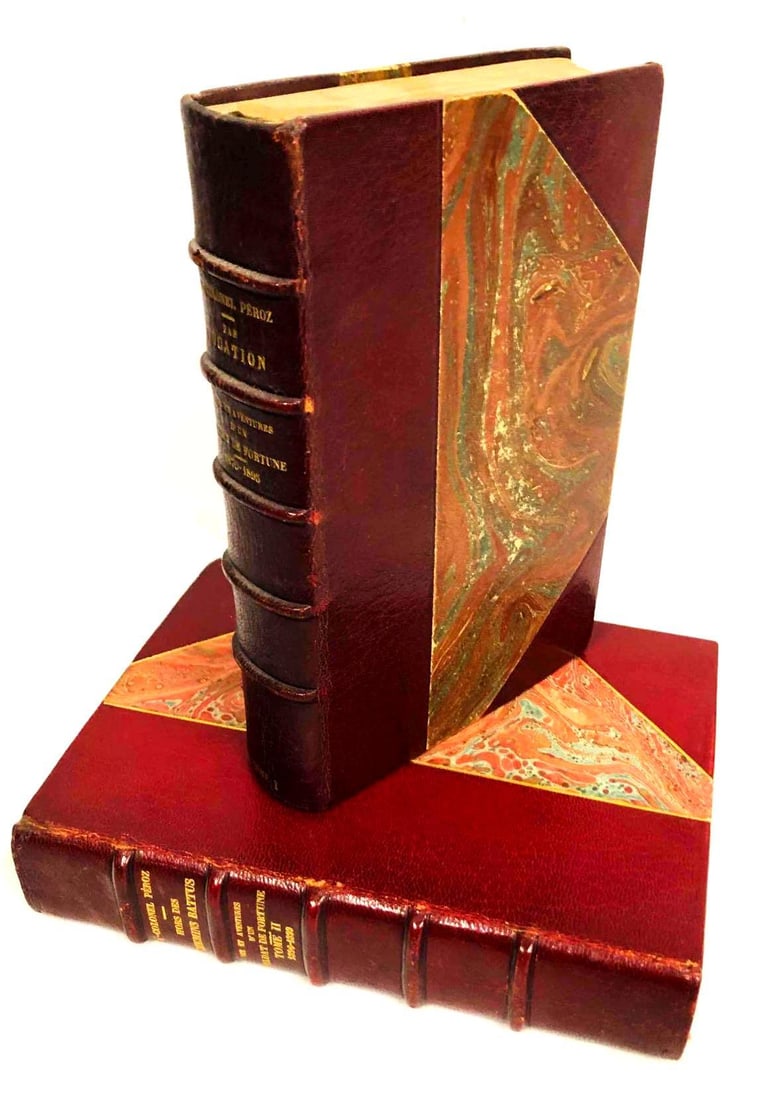 Lt.-Colonel Péroz Vie Et Aventures D'un Soldat De Fortune Tome I-II: This lot contains Lt.-Colonel Péroz Vie Et Aventures D'un Soldat De Fortune Tome I-II. Vol.I is approx 7 1/2" x 5" while Vol.II is approx 7 3/4" x 5 3/4" and together they weigh a