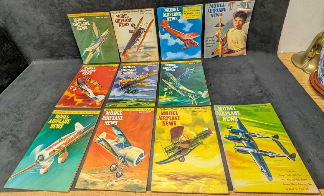 11 Issues Of Model Airplane News 1958 (1 of 4)