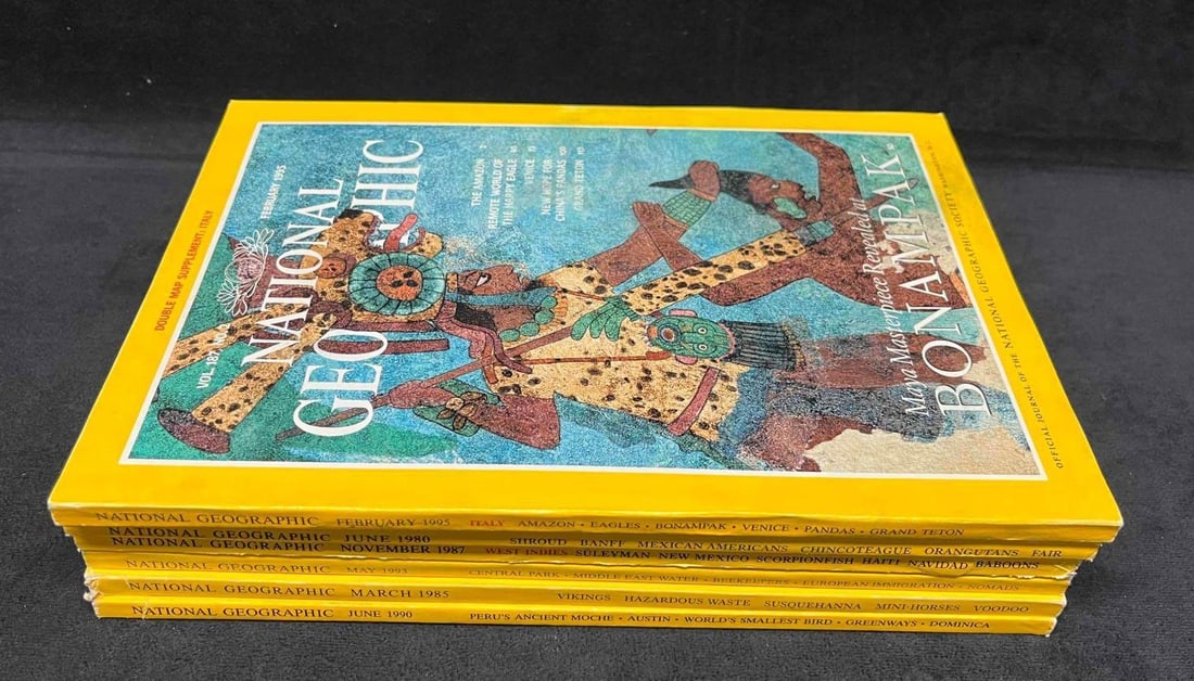 6 Mixed National Geographic Magazines - 10