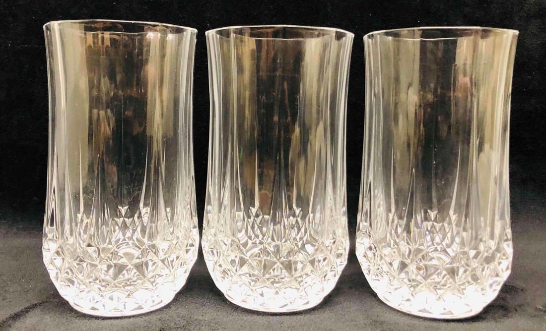 Three Crystal Highball Glasses - 2