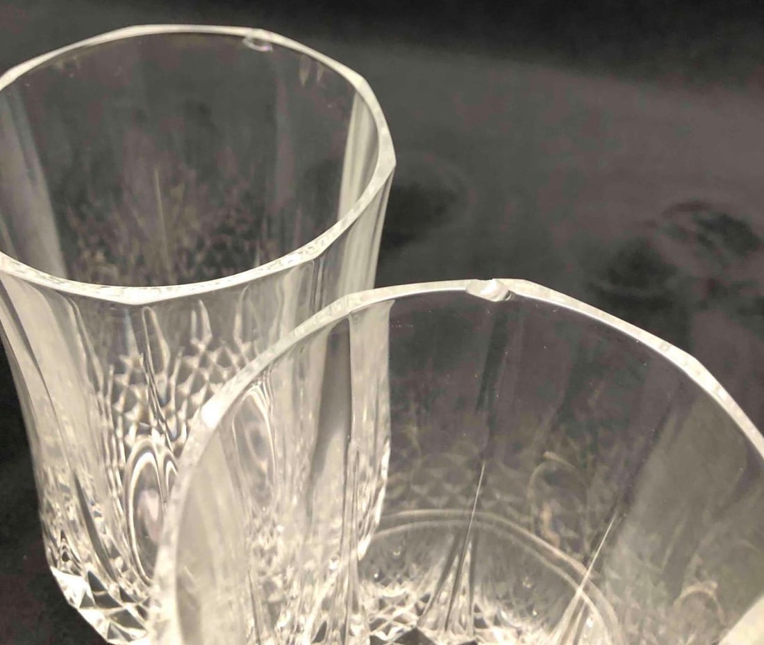 Three Crystal Highball Glasses - 7