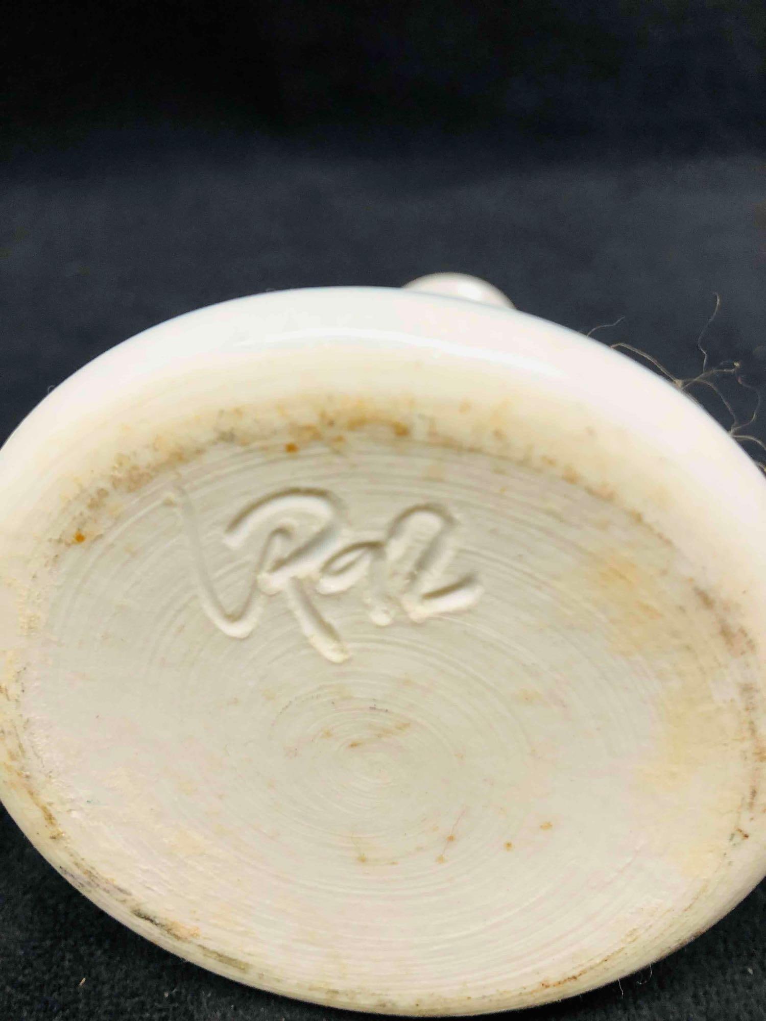 Signed Miniature Ceramic Vase - 8