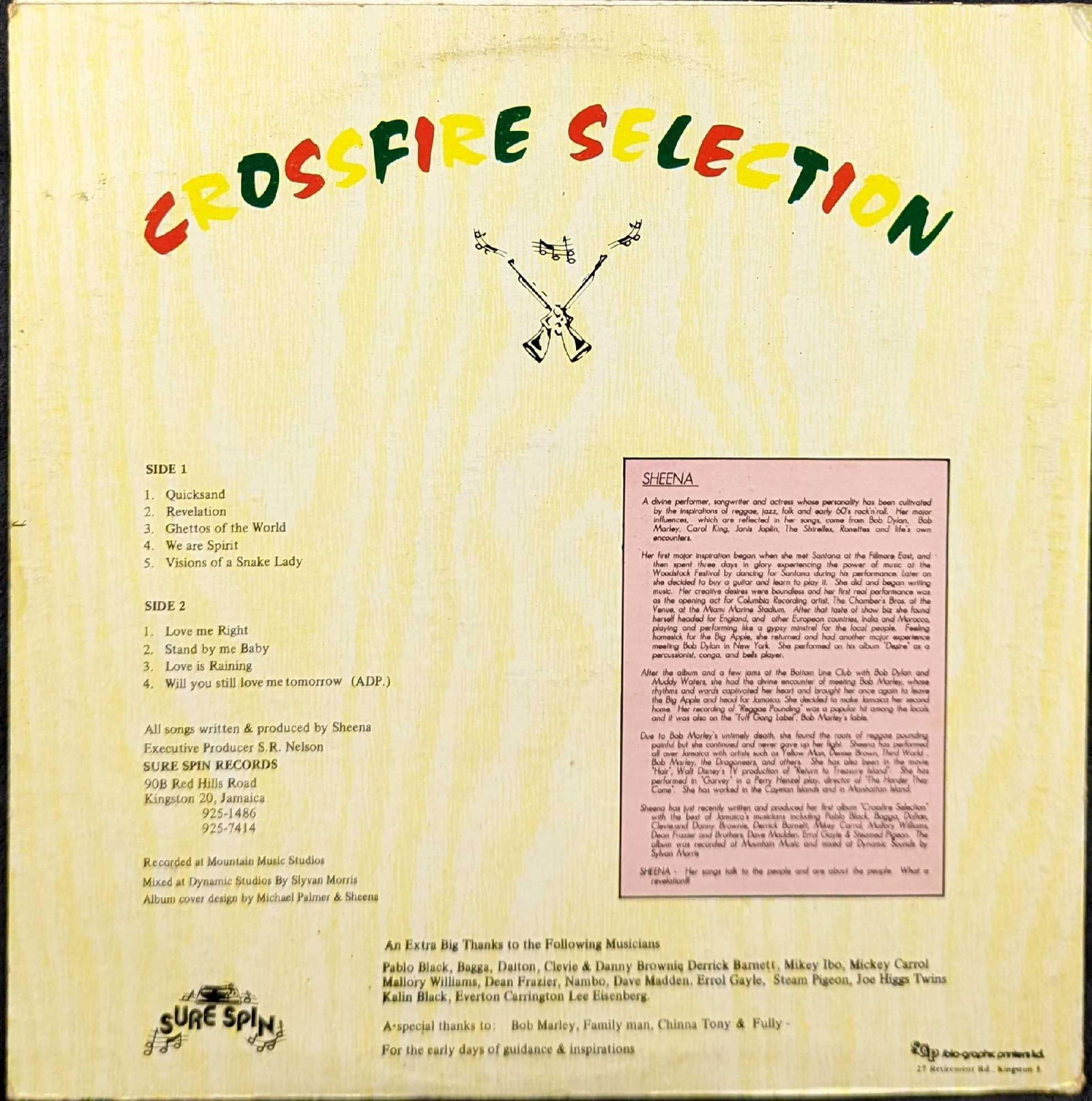 Autographed Sheena Crossfire Selection LP - 3