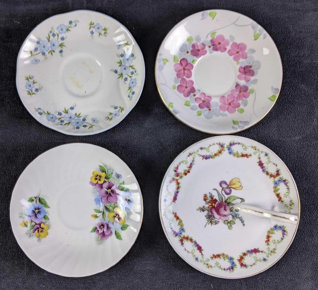 Assorted Bone China Saucers Small Plates (1 of 9)