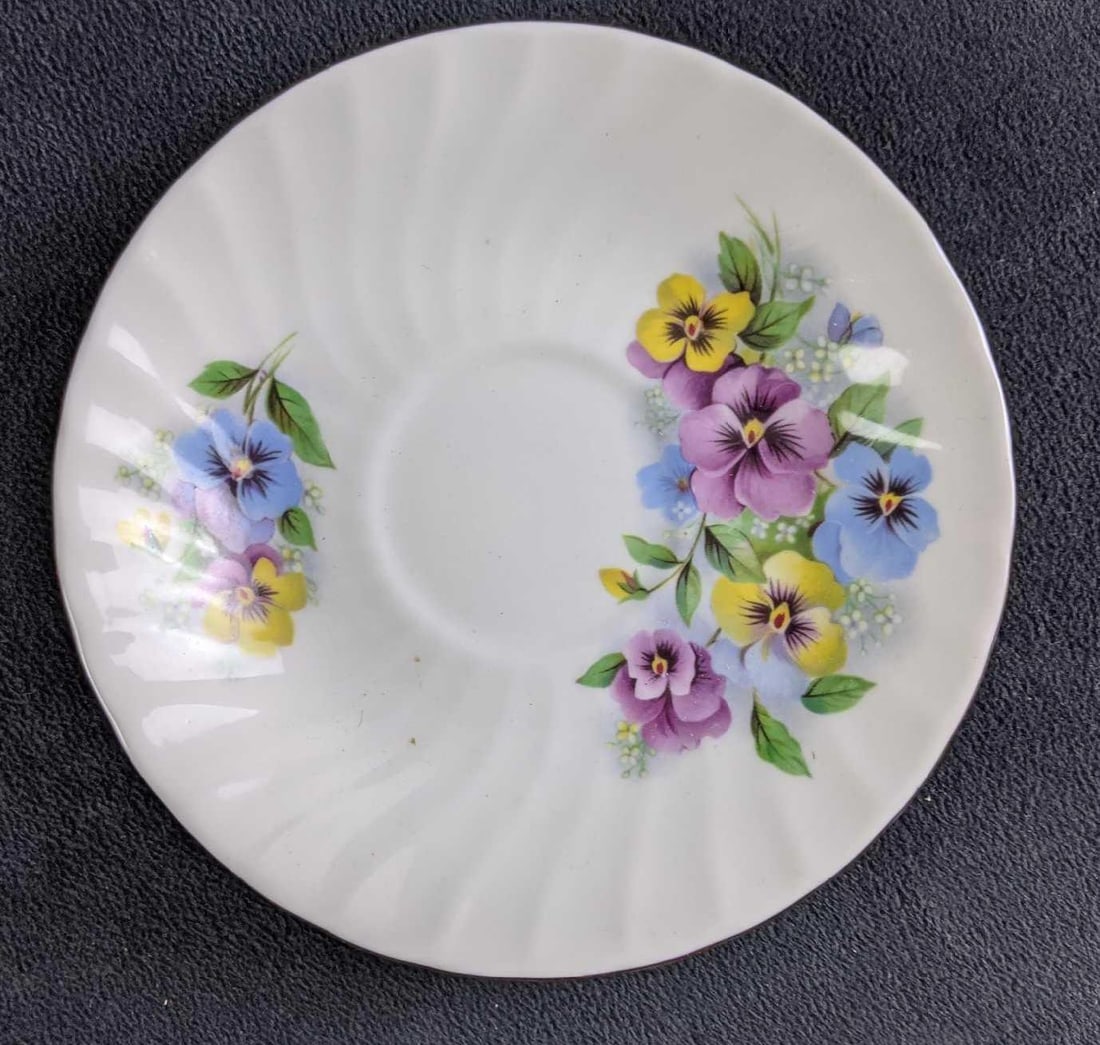 Assorted Bone China Saucers Small Plates - 3