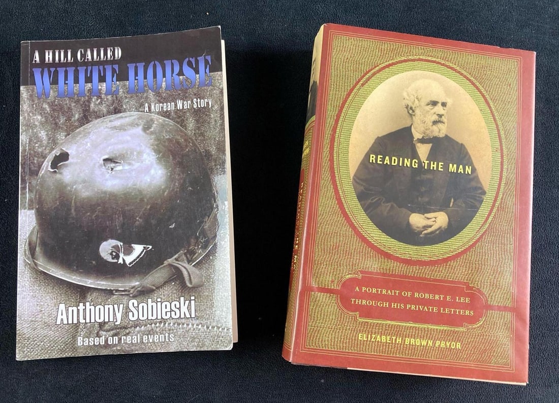 (2) Military History Books A Hill Called White Horse & Reading the Man (1 of 10)