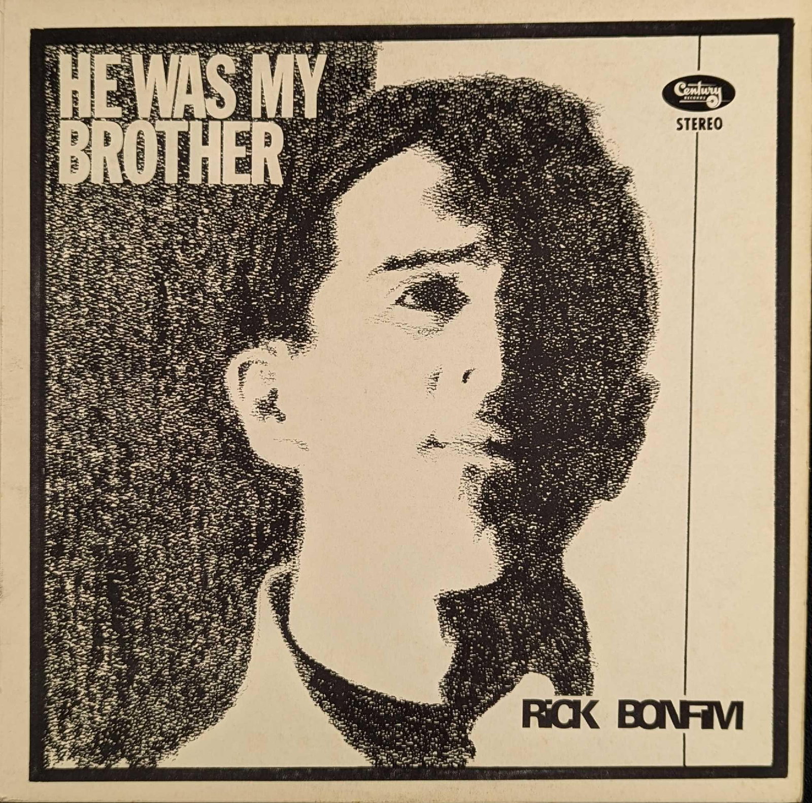 Autographed Rick Bonfim Record LP: Autographed Rick Bonfim "He Was My Brother" LP. This was signed on the back. Please note, this does not come with a COA and was acquired from a serious collector. Please view the image closely to