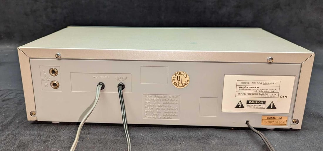 Sears Roebuck Performance Synchronized Dual Cassette Deck - 4