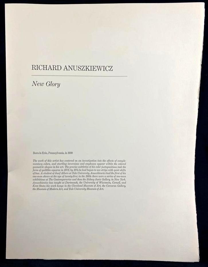 Richard Anuszkiewicz "New Glory" Signed Seriegraph - 7