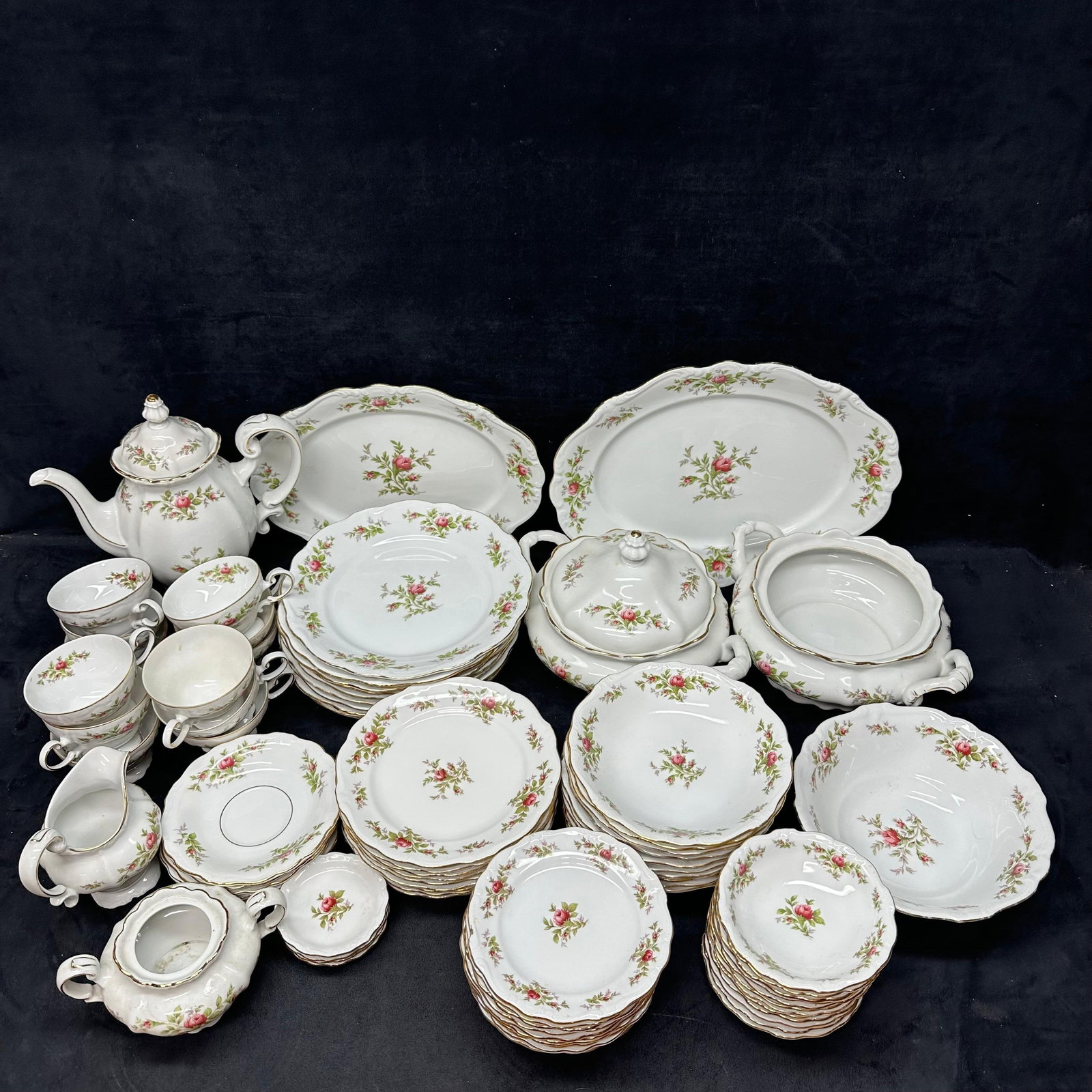 Johann Haviland Moss Rose Bavaria Germany Floral China Dinnerware Service Pieces (1 of 14)