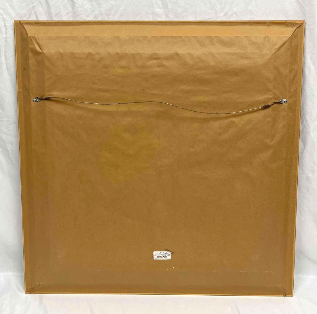 Large Framed Flower Quilt Square - 2