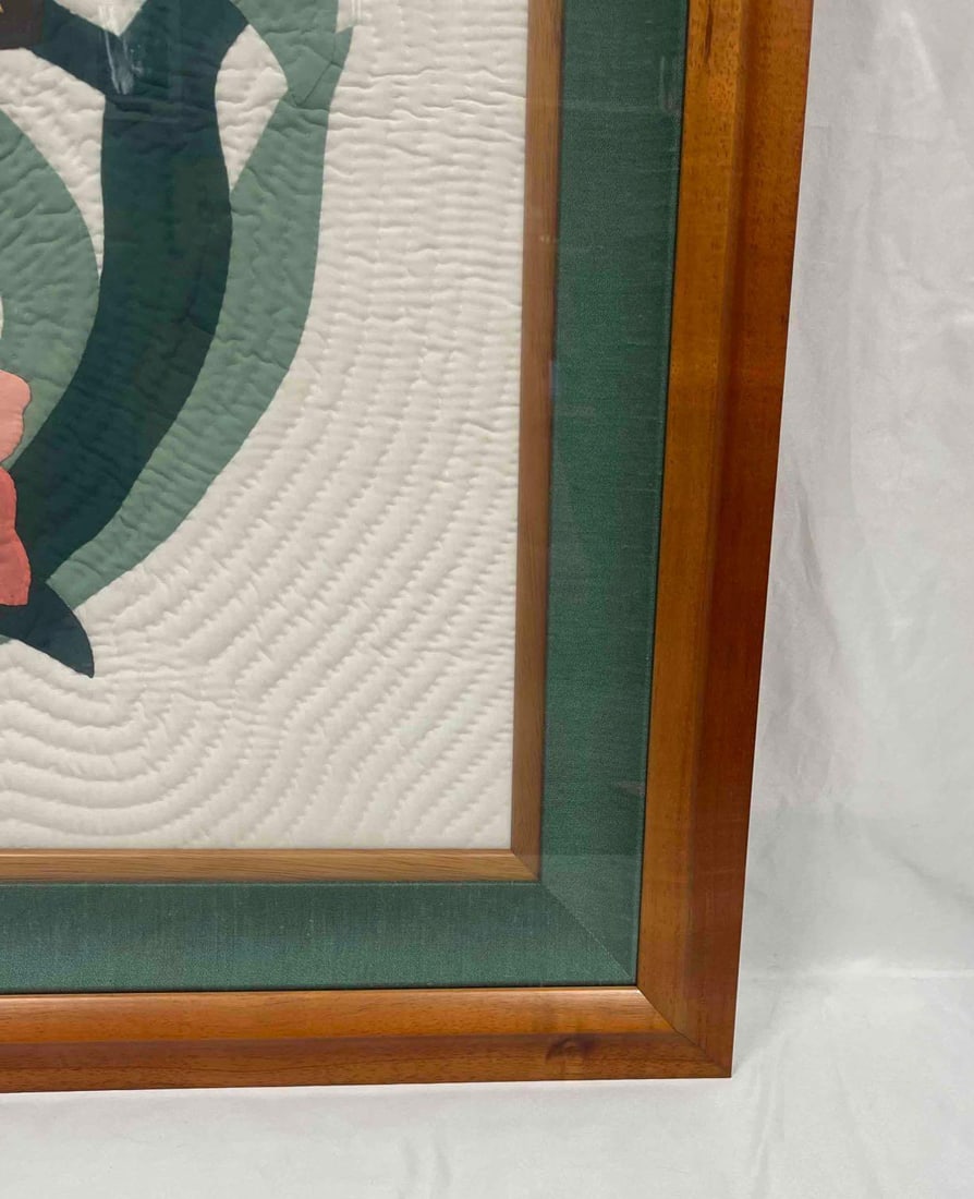 Large Framed Flower Quilt Square - 6