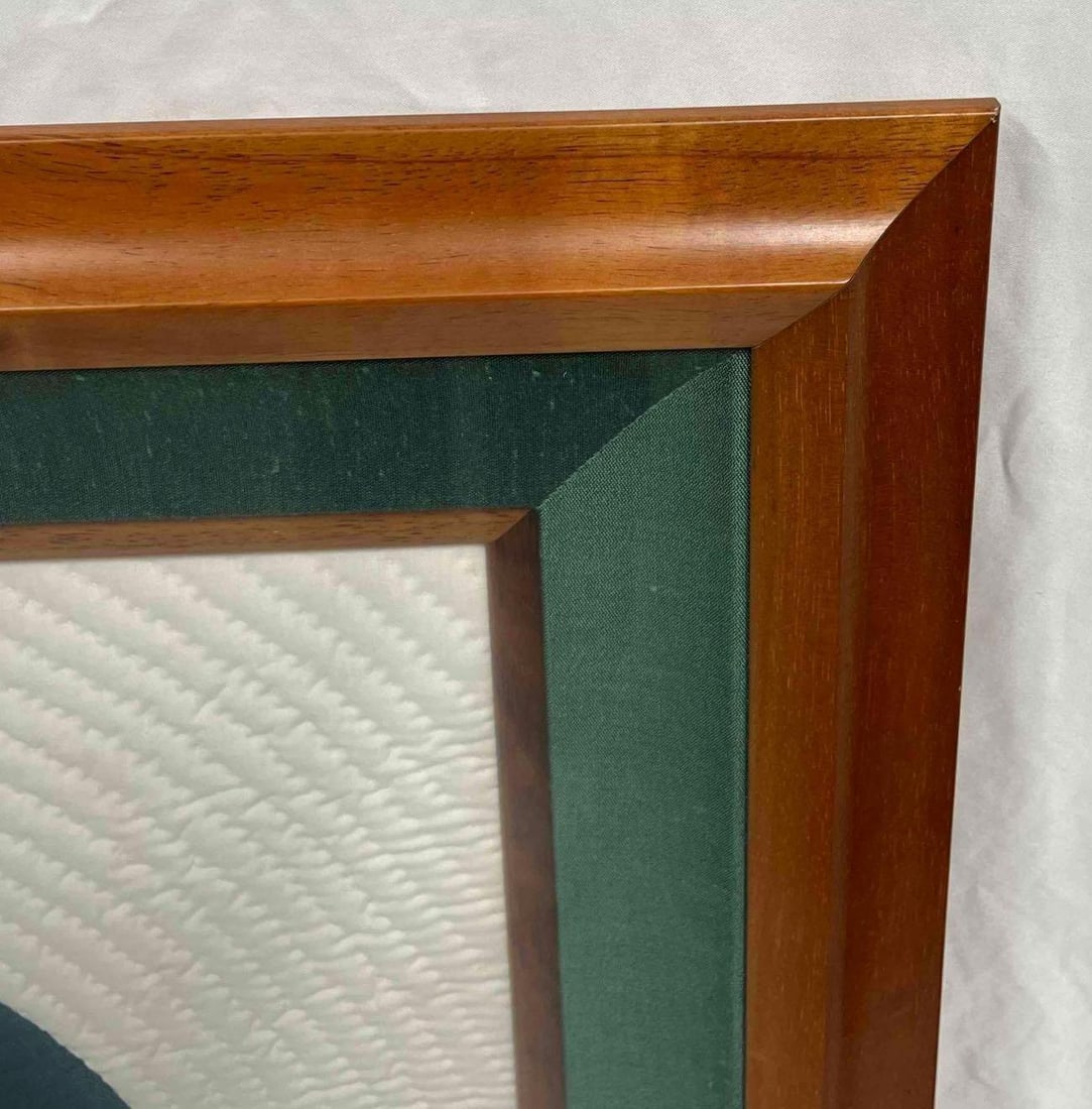 Large Framed Flower Quilt Square - 7