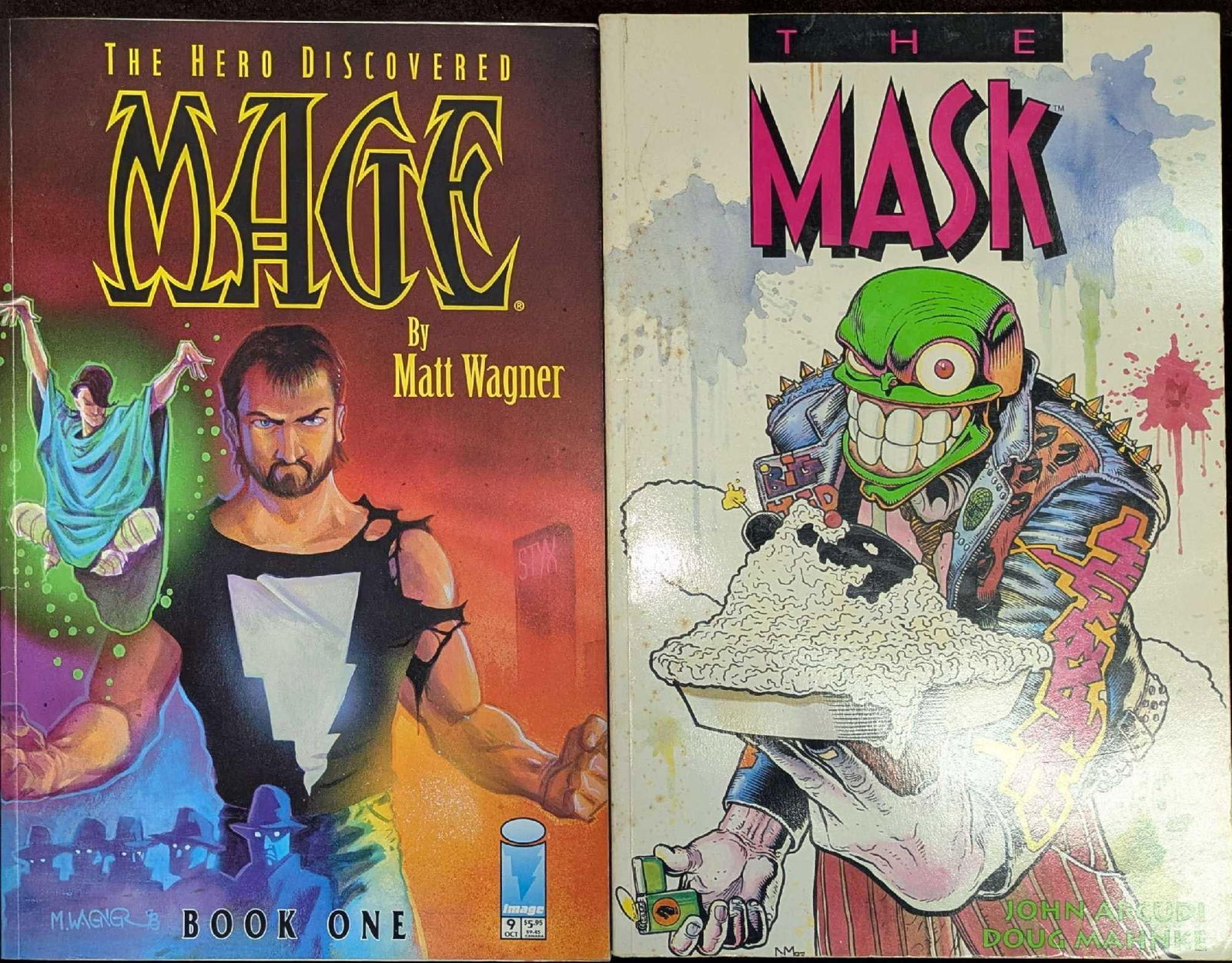 The Mask And Mage Th Hero Discovered Softcover Comics: The Mask And Mage Th Hero Discovered Softcover Comics. This lot includes: (1) Mage The Hero Discovered Book One. This was published by Image comics in the year 1998. This softcover comic is approx 6