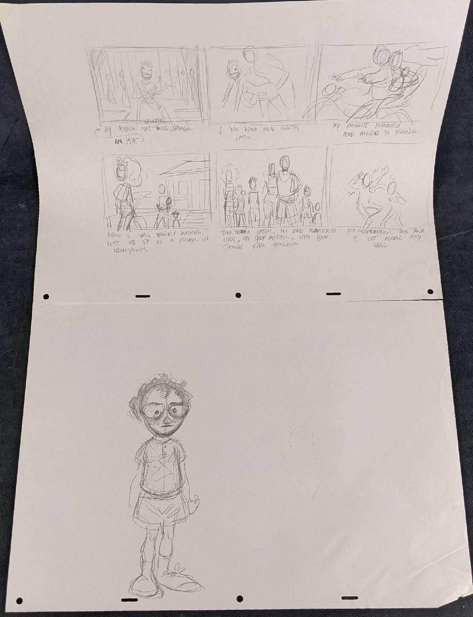 Original Disney Artist Drawn Animation Production Steamy Storyboard: Here is an animation sketch and what appears to be a storyboard from a movie from Disney's MGM studios. These were acquired from a former Disney employee. The sketches are approx 17" x 12" and i