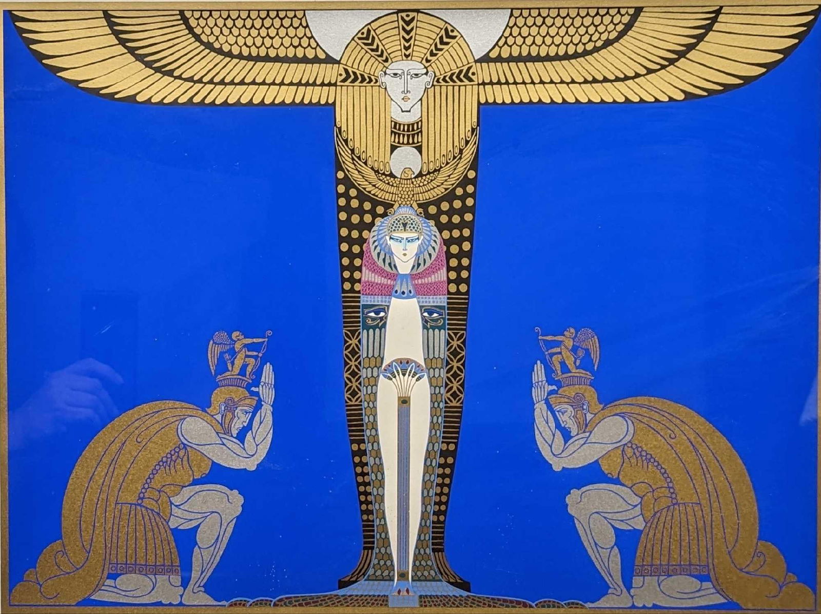 Framed S&N Erte "Cleopatra" Serigraph Print - 2